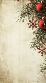 Vintage Christmas border frames space for festive text