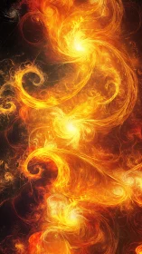 Solar Whirlwind Choreography in Cascading Ember Spirals.