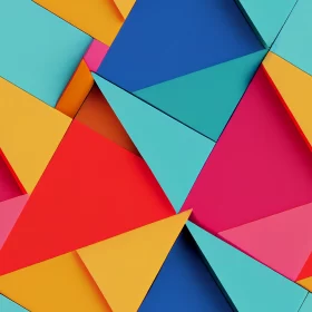 Triangular Mosaic Wall Art Can Create A Unique And Fun Look For Any Child's Room