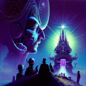 Neon Poster For The Film "The Lost Kingdom Of Atlantis"