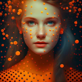 A Beautiful Blue-Eyed Redhead Goddess of Fire and Lightning