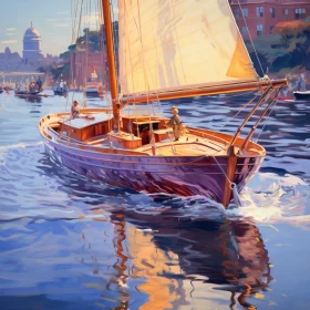 Impressionist Sailboat Artwork: A Journey of Discovery in 32K UHD