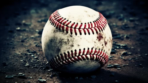 Gritty Baseball Scene with Poetic Aesthetic and Subtle Humor