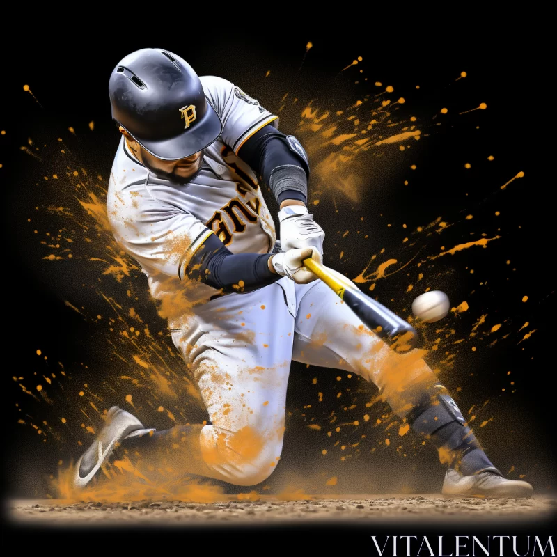 Captivating Digitally Manipulated Baseball Game Scene
