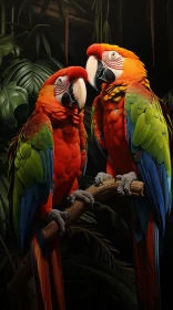 Mesmerizing Hyper-Detailed Jungle Parrots in Vibrant Colors