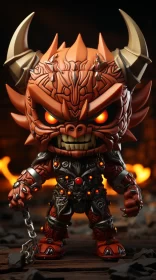 Funko Pop Vinyl Limited Edition Demon Figurine in Bronzepunk Style