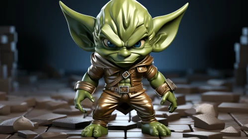 Animated Green Gremlin: A Modern Twist on Fantasy