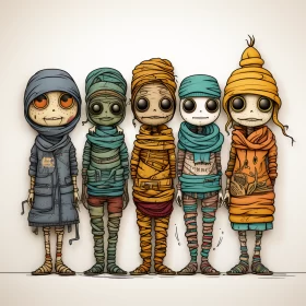 Post-Apocalyptic Cartoon Characters - A Surreal Journey