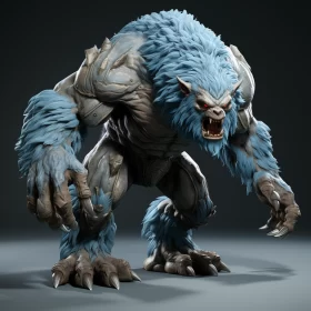 Colossal Blue Monster: A Portrayal of Light, Shadow, and Color