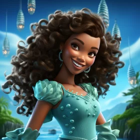 Afro-Caribbean Inspired Disney Princess Character Art