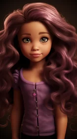 3D Anime Character with Intricate Detailing and Disney Influence