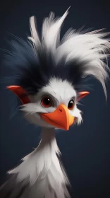 Animated Bird Art in Disney Style with Emotive Faces