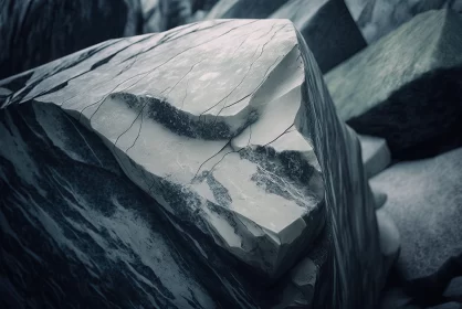 3D Stone Texture: Futuristic Marble Art