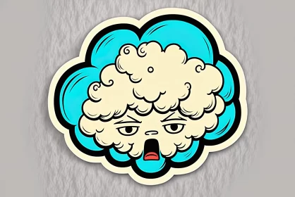 Surrealistic Poodlepunk Cartoon Stickers Collection
