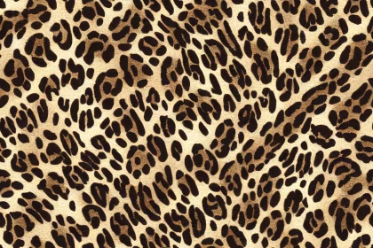 Leopard Print Fabric Pattern in Light Gold