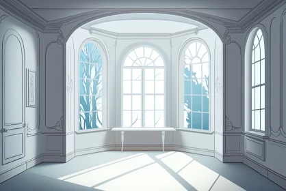Captivating Window View in a Rococo-Inspired Mansion