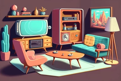 Retro Home Design: Playful and Dreamlike Illustrations