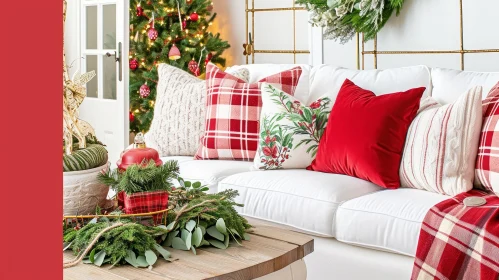 Festive Christmas Living Room Decor
