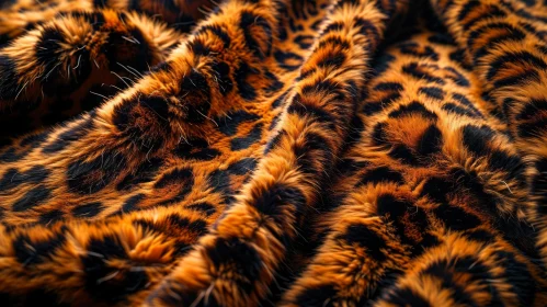 Close-up of a Leopard's Fur: Exquisite Textures and Patterns