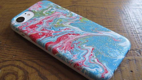 Colorful Patterned iPhone Case | Vibrant Design | Glitter Accents