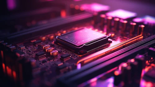 Computer Motherboard with CPU Socket - High-End Model