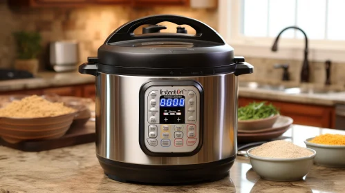 Modern Kitchen Appliance - Instant Pot on Counter