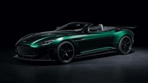Captivating Aston Martin V12 DBS Concept Car in Dark Emerald and Green | 8K Resolution