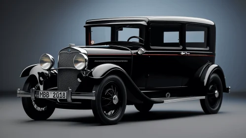 Hyper-Detailed 3D Old Black Car Model | Realistic Renderings