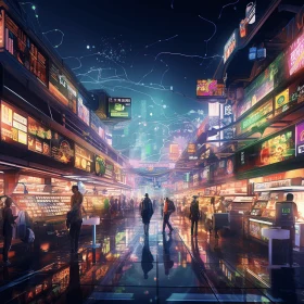 Night City Art | Detailed Illustration of Futuristic City Scenes
