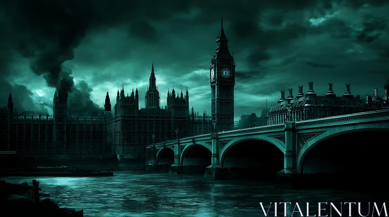 Teal London Cityscape