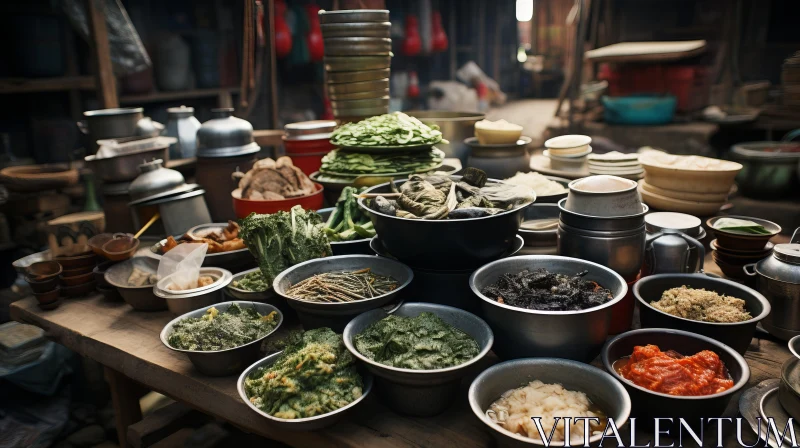 Rustic Food Arrangement: A Glimpse into Rural Life