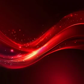 Crimson Flow Abstract