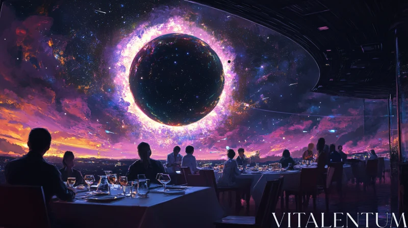 Surreal Dinner with a Space View