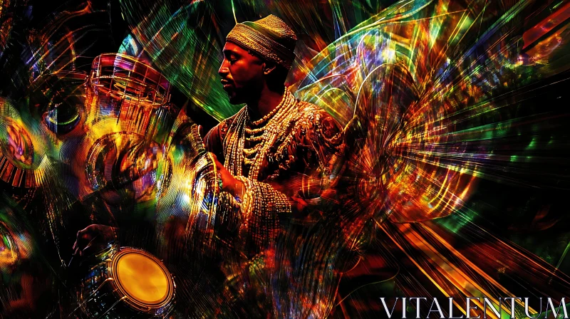 Abstract Portrait of a Musician