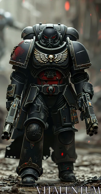 Armored Warrior Ready for Battle