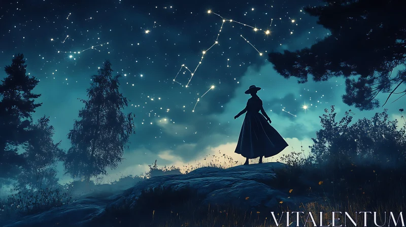 Night Sky Silhouette