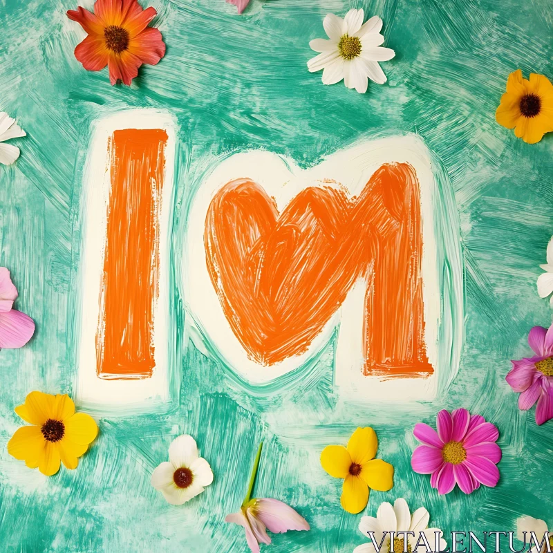 Painted Floral Love
