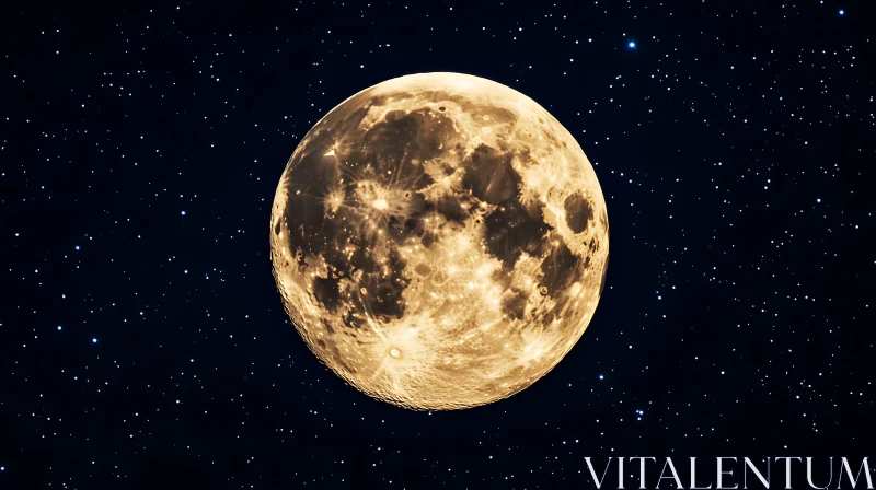Lunar Glow Over Cosmic Canvas
