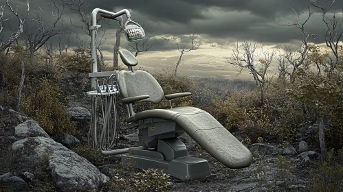 Dental Chair in Overgrown Wasteland