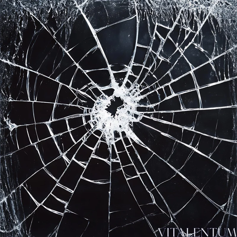 Fractured Glass: An Abstract Composition