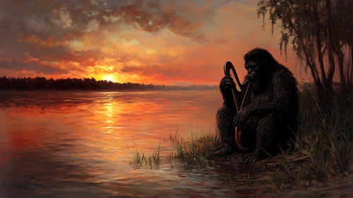 Sasquatch's Evening Music by the Shore