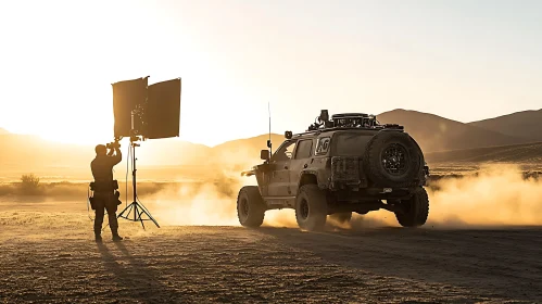 Desert Car Chase Scene