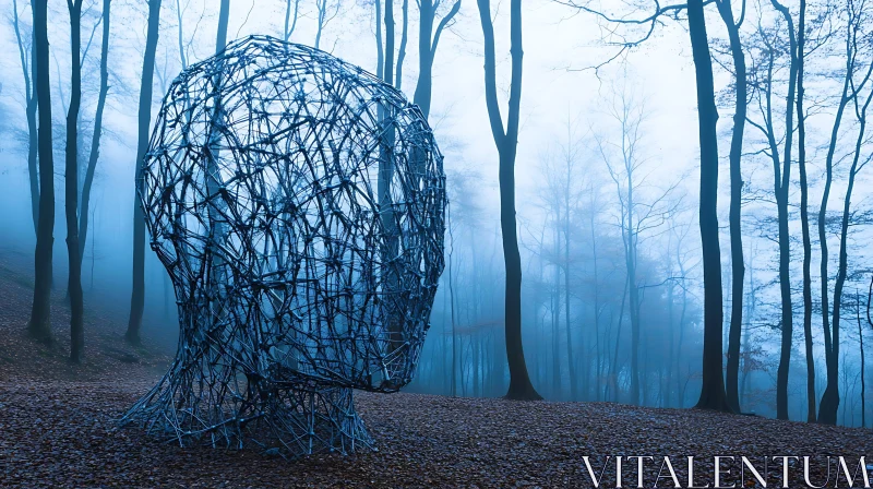 Foggy Forest Sculpture