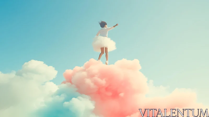 Ethereal Child on Cloud
