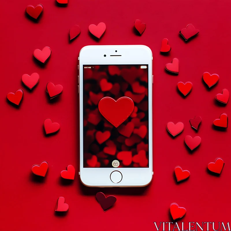 Red Hearts on Display: Love and Technology