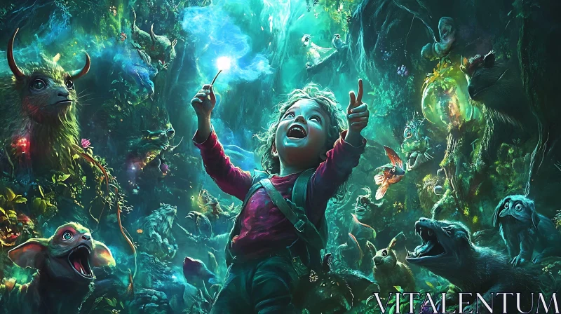 Whimsical Forest Adventure with Magic Wand