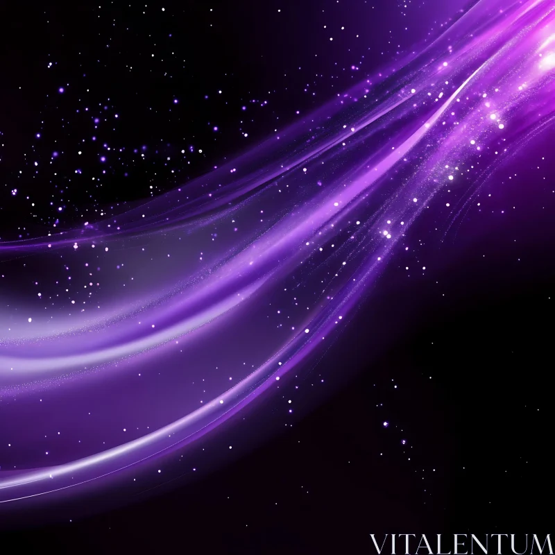 Violet Light Streams in Cosmic Dance