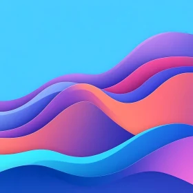 Colorful Abstract Waves Background