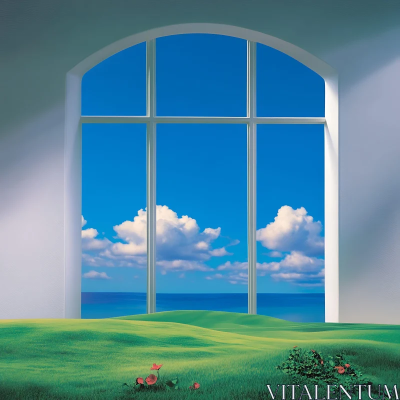 Landscape Through Window