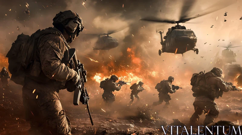 Military Operation: Ground and Air Assault